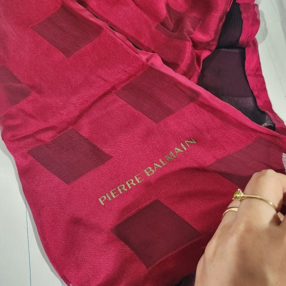 Pierre balmain Paris silk scarf  made in italy - Picture 7 of 15